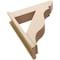 Ekena Millwork 7 1/2-in W x 28-in D x 32-in H Funston Slat Rough Cedar Woodgrain TimberThane Outlooker, Primed Tan OUTUR075X28X32FST24RCPR - alternate 5
